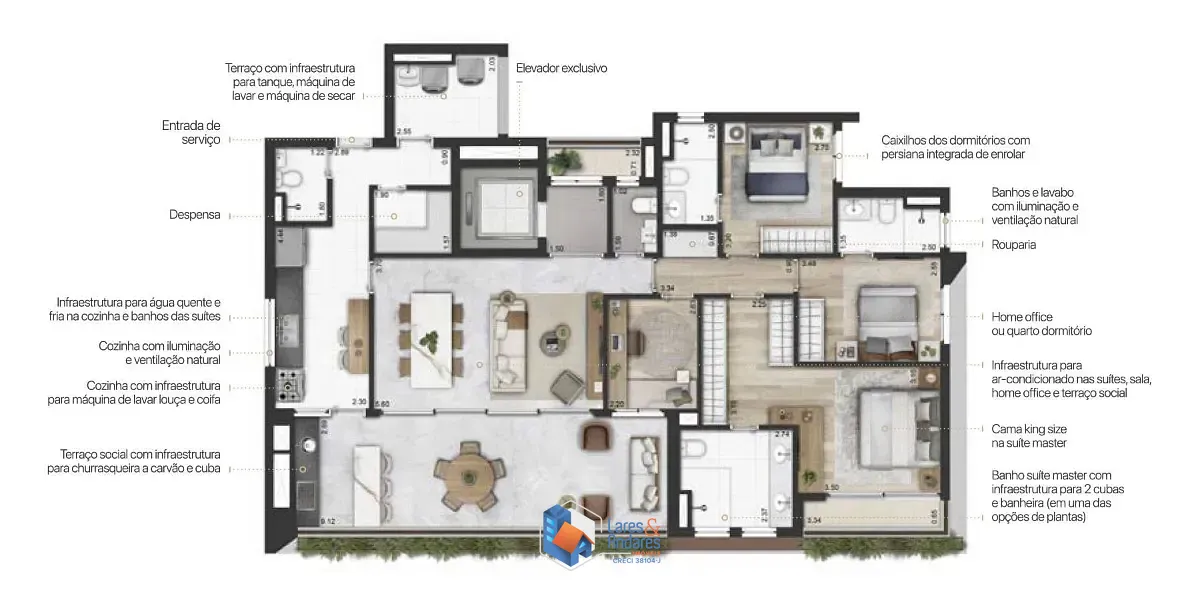 Apartamento, 3 quartos, 164 m² - Foto 20
