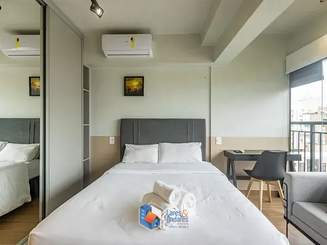 Apartamento com 25m² 1 quarto e 1 banheiro, à venda, no bairro Indianópolis em São Paulo