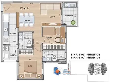 Apartamento, 2 quartos, 56 m² - Foto 33