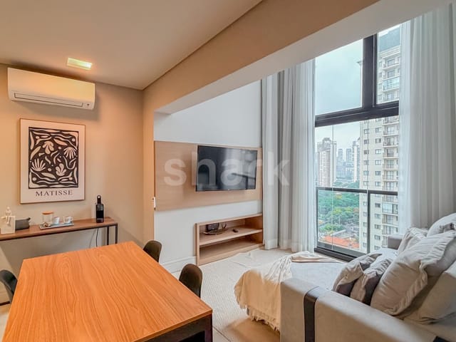 Apartamento com 70m² 1 quarto e 2 banheiros, à venda ou para alugar, no bairro Vila Olímpia em São Paulo