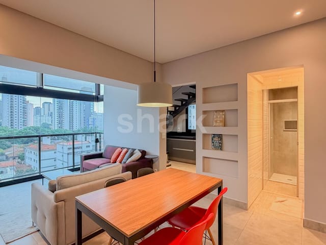Apartamento com 70m² 1 quarto e 2 banheiros, à venda ou para alugar, no bairro Vila Olímpia em São Paulo