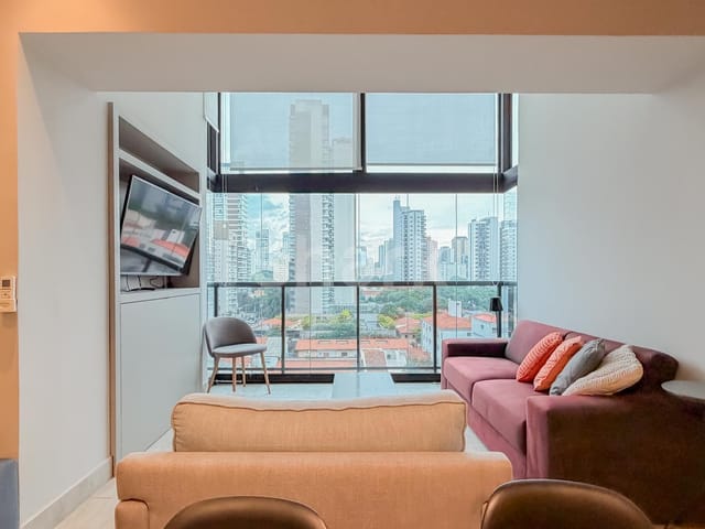 Apartamento com 70m² 1 quarto e 2 banheiros, à venda ou para alugar, no bairro Vila Olímpia em São Paulo