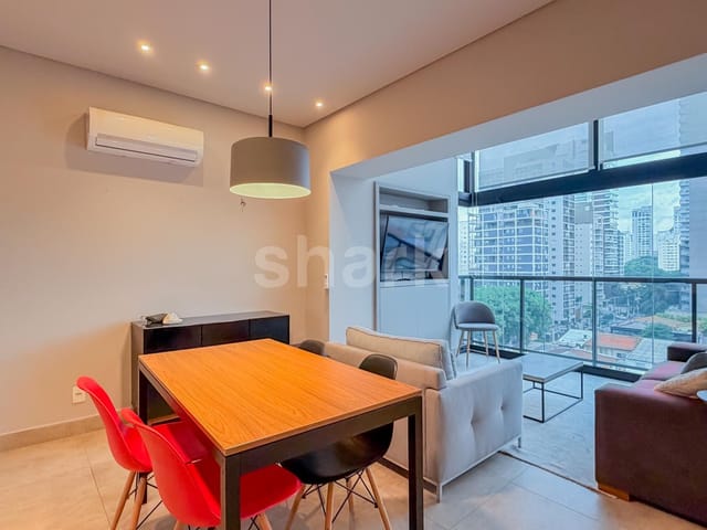 Apartamento com 70m² 1 quarto e 2 banheiros, à venda ou para alugar, no bairro Vila Olímpia em São Paulo