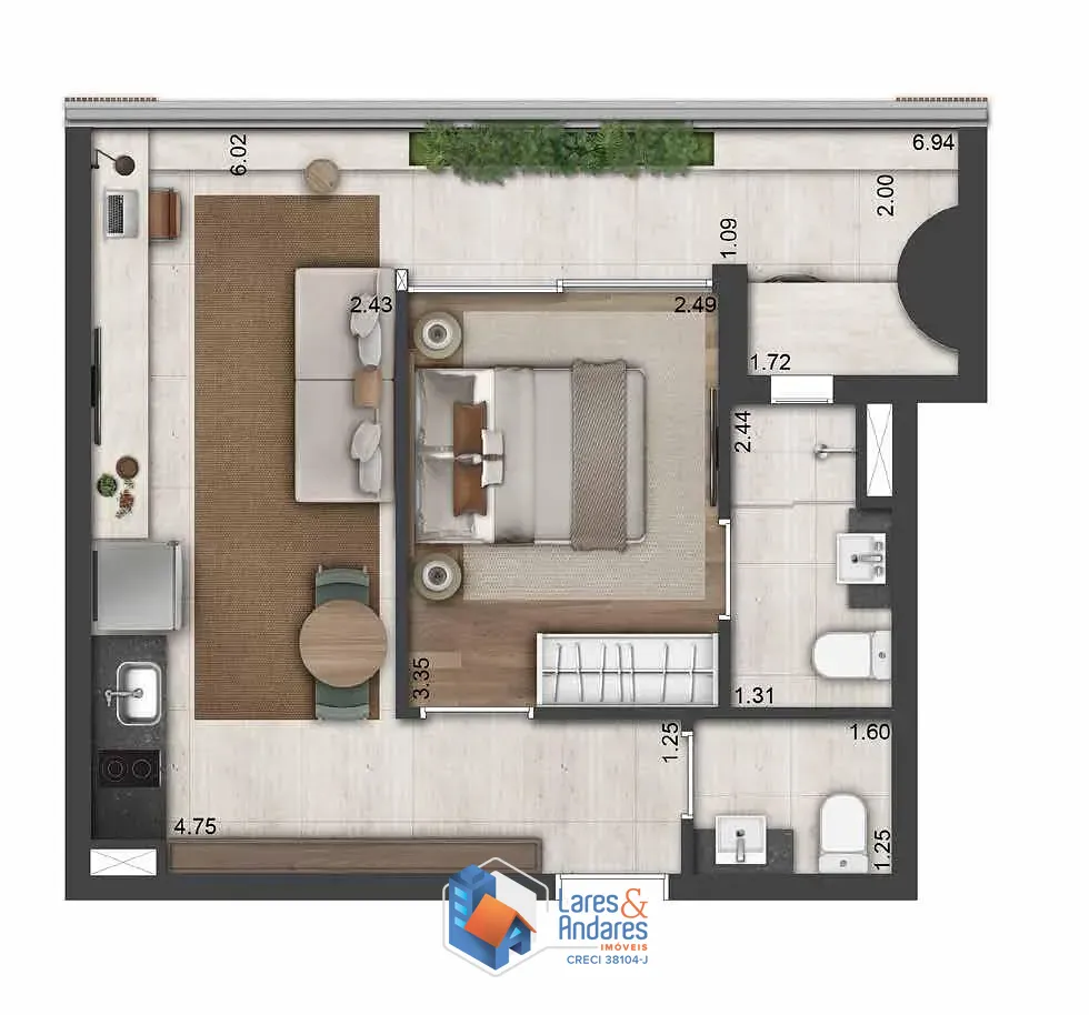 Apartamento, 1 quarto, 40 m² - Foto 19