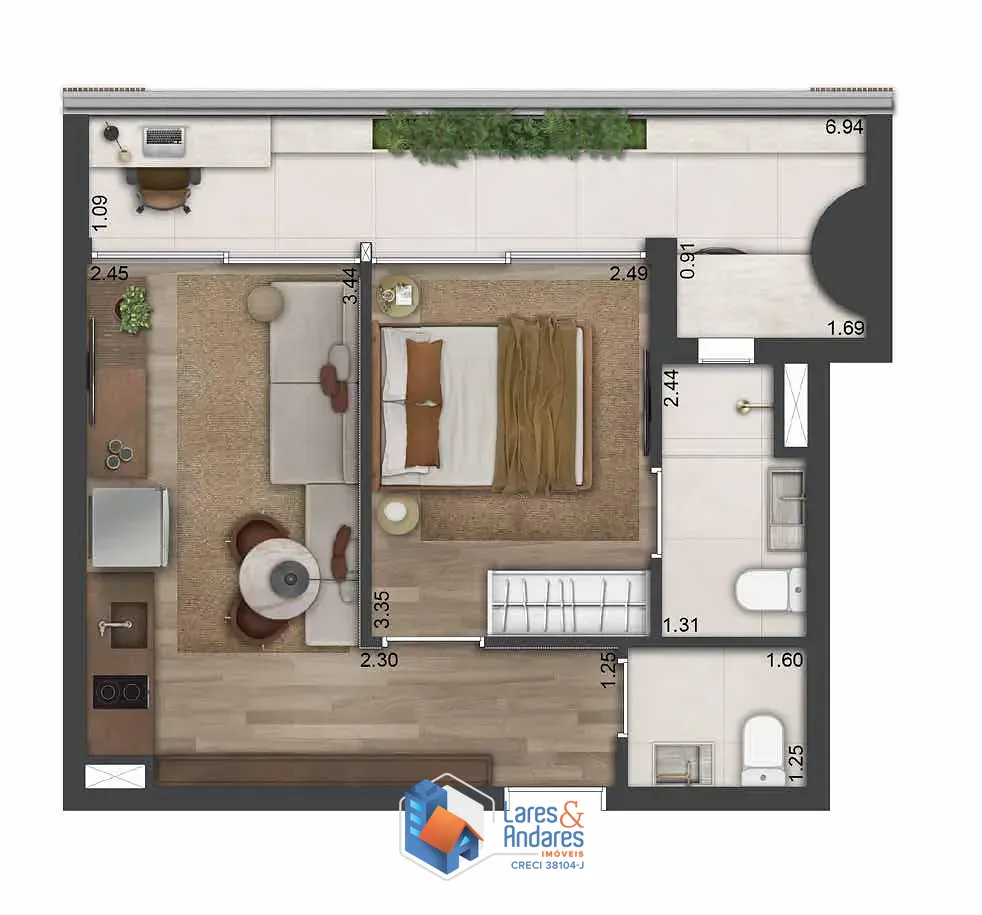 Apartamento, 1 quarto, 40 m² - Foto 18