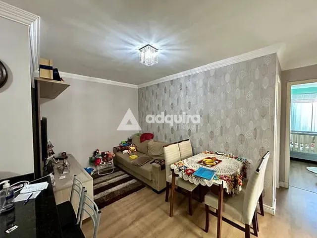 Apartamento com 64m² 2 quartos e 1 banheiro, à venda, no bairro Jardim Carvalho em Ponta Grossa