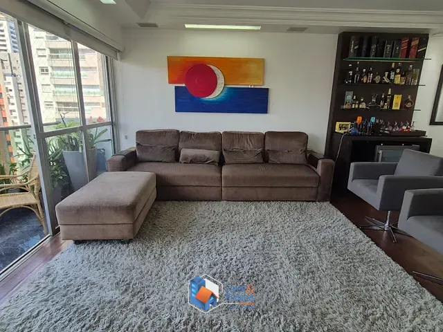 Apartamento com 187m² 4 quartos e 3 banheiros, à venda, no bairro Brooklin Novo em São Paulo