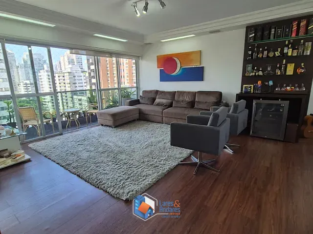 Apartamento com 187m² 4 quartos e 3 banheiros, à venda, no bairro Brooklin Novo em São Paulo