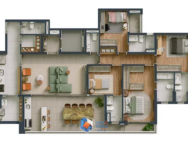 Apartamento com 166m² 4 quartos e 6 banheiros, à venda, no bairro Vila Clementino em São Paulo