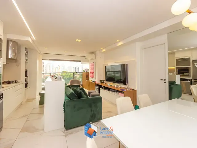 Apartamento com 75m² 2 quartos e 3 banheiros, à venda, no bairro Mirandópolis em São Paulo