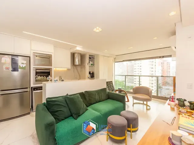 Apartamento com 75m² 2 quartos e 3 banheiros, à venda, no bairro Mirandópolis em São Paulo