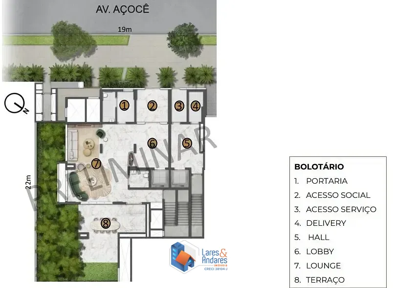 Apartamento, 1 quarto, 34 m² - Foto 3