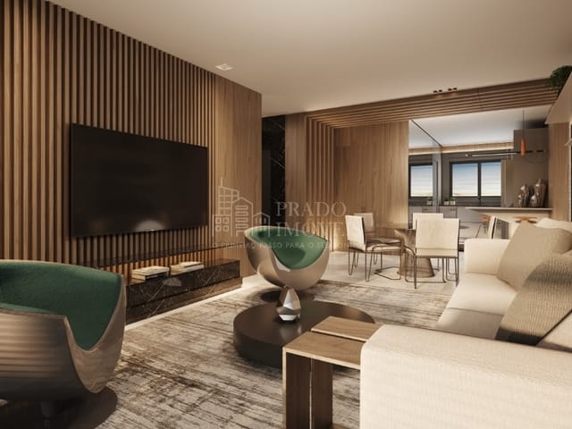Apartamento com 298m² 3 quartos e 4 banheiros, à venda, no bairro Bigorrilho em Curitiba
