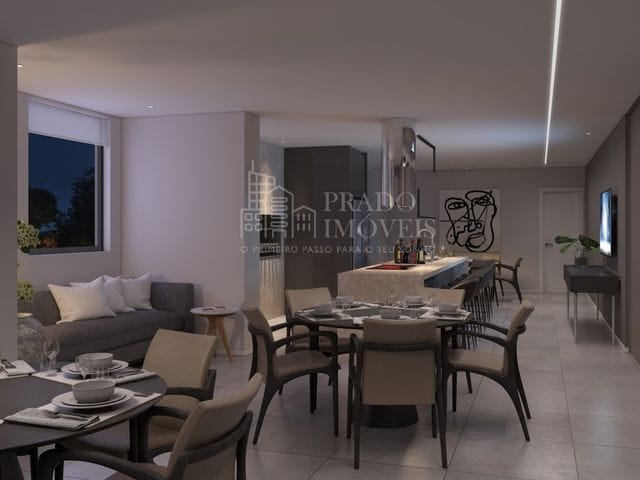 Apartamento 3 quartos e 2 banheiros, à venda, no bairro Cabral em Curitiba