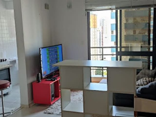 Foto do Apartamento - Apartamento com 1 dormitório, 60 m² - venda por R$ 430.000,00 ou aluguel por R$ 3.145,00/mês - Jardim Aquarius - São José dos Campos/SP | RUSSI IMÓVEIS
