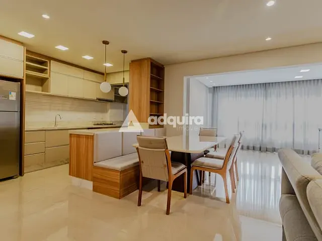 Apartamento 3 quartos e 2 banheiros, à venda, no bairro Uvaranas em Ponta Grossa
