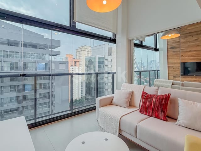 Apartamento com 70m² 1 quarto e 2 banheiros, à venda, no bairro Vila Olímpia em São Paulo