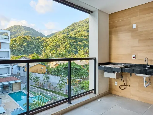 Apartamento com 123m² 3 quartos e 4 banheiros, à venda, no bairro Enseada em Ubatuba