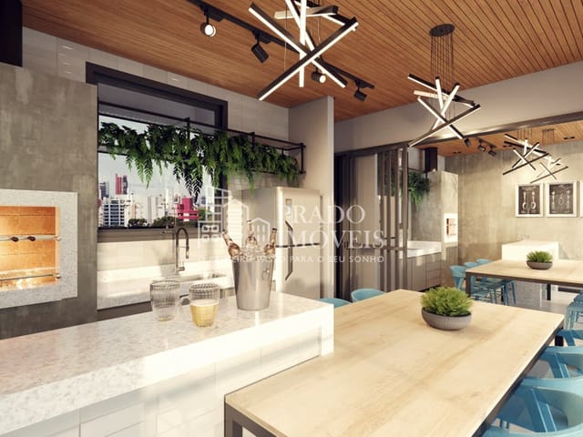 Studio 1 quarto e 1 banheiro, à venda, no bairro Portão em Curitiba