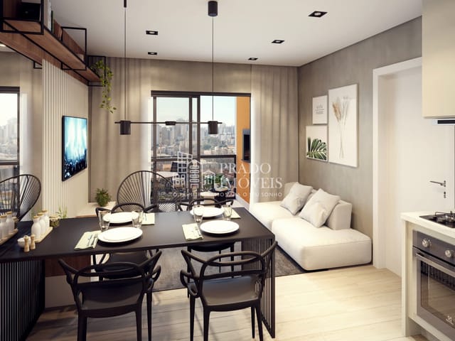 Studio 1 quarto e 1 banheiro, à venda, no bairro Portão em Curitiba