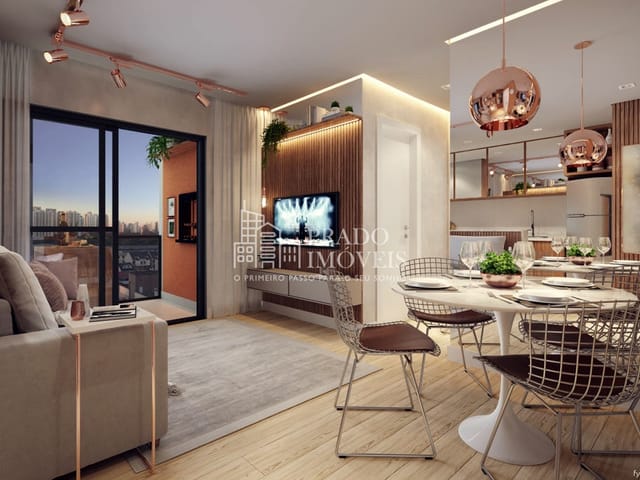 Studio 1 quarto e 1 banheiro, à venda, no bairro Portão em Curitiba