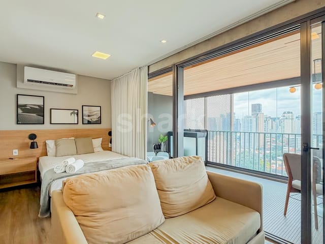 Apartamento com 49m² 1 quarto e 2 banheiros, à venda, no bairro Itaim Bibi em São Paulo