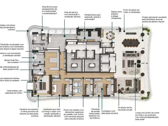 Apartamento com 541m² 4 quartos e 6 banheiros, à venda, no bairro Itaim Bibi em São Paulo
