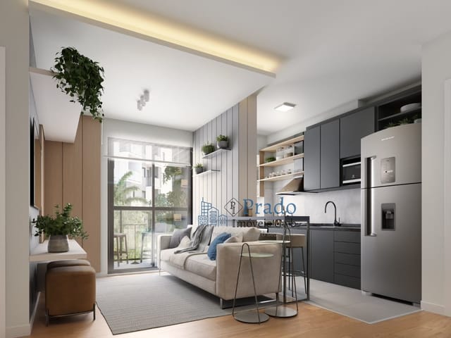 Apartamento 2 quartos e 2 banheiros, à venda, no bairro Hauer em Curitiba