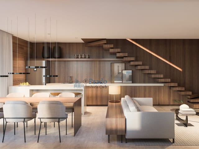 Apartamento 2 quartos e 3 banheiros, à venda, no bairro Bigorrilho em Curitiba