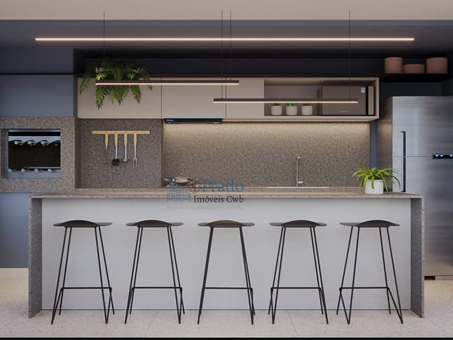 Apartamento 2 quartos e 2 banheiros, à venda, no bairro Alto da XV em Curitiba