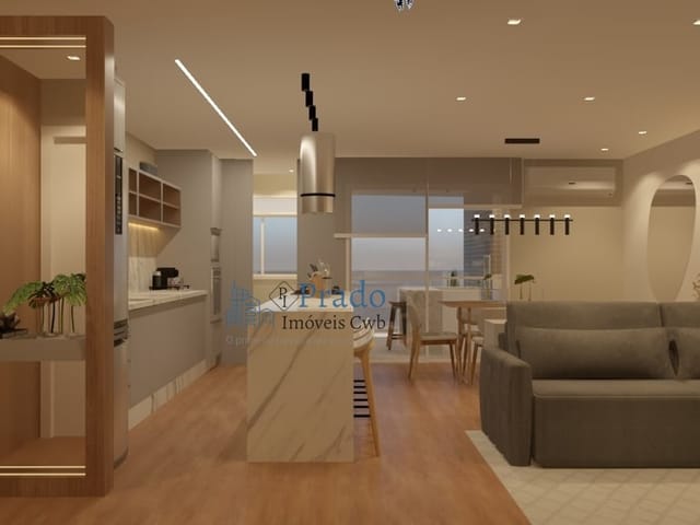 Apartamento 3 quartos e 2 banheiros, à venda, no bairro Água Verde em Curitiba