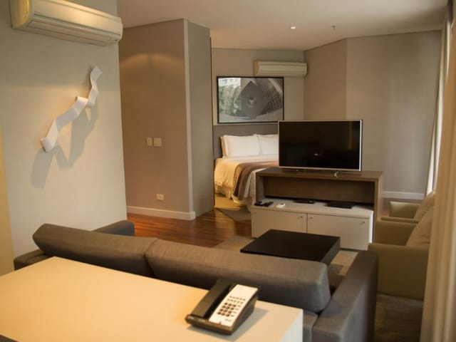 Apartamento com 68m² 1 quarto e 2 banheiros, para alugar, no bairro Vila Olímpia em São Paulo