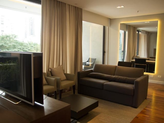 Apartamento com 68m² 1 quarto e 2 banheiros, para alugar, no bairro Vila Olímpia em São Paulo