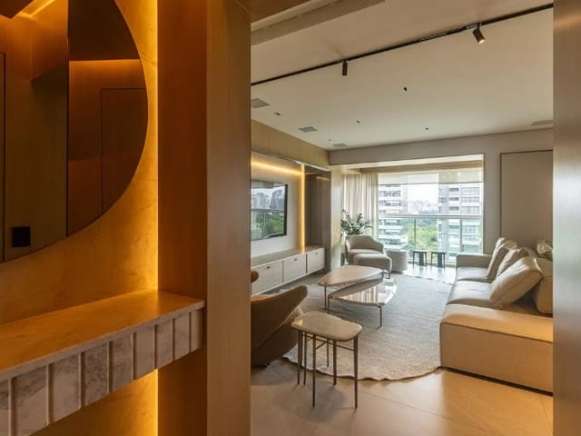 Apartamento com 153m² 3 quartos e 4 banheiros, à venda ou para alugar, no bairro Indianópolis em São Paulo