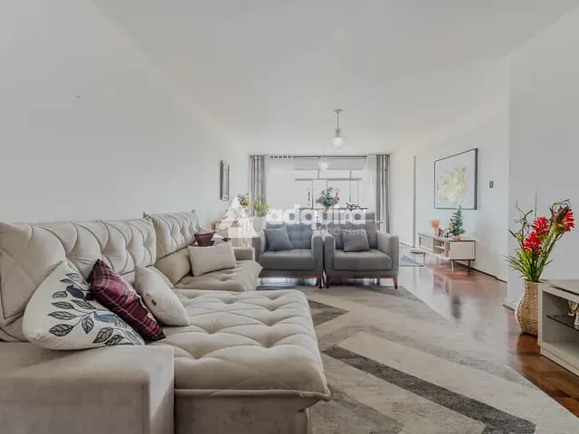 Apartamento com 155m² 3 quartos e 4 banheiros, à venda, no bairro Centro em Ponta Grossa