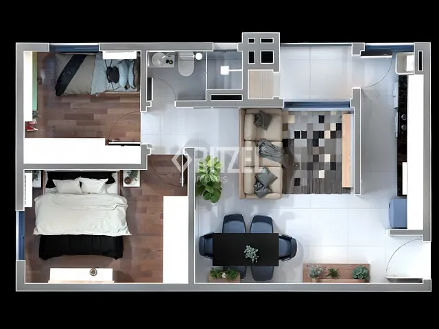 Apartamento 2 quartos e 1 banheiro, à venda, no bairro Ideal em Novo Hamburgo