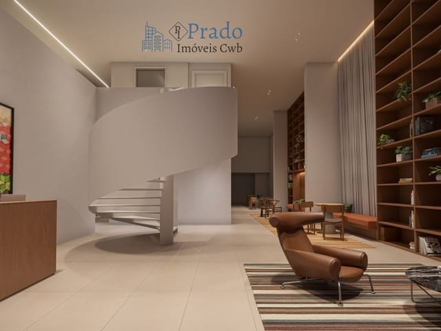 Apartamento com 48m² 1 quarto e 1 banheiro, à venda, no bairro Centro Cívico em Curitiba