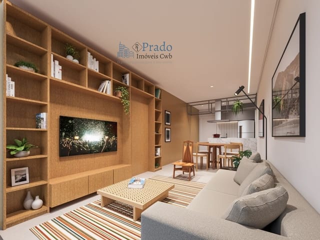 Apartamento com 48m² 1 quarto e 1 banheiro, à venda, no bairro Centro Cívico em Curitiba