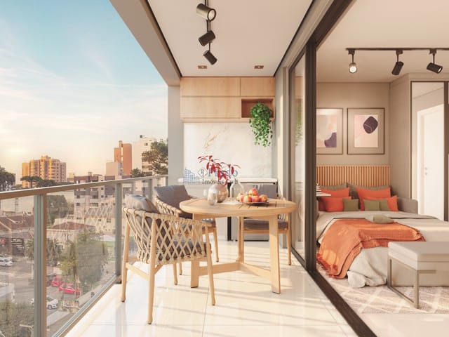 Apartamento 1 quarto e 1 banheiro, à venda, no bairro Água Verde em Curitiba