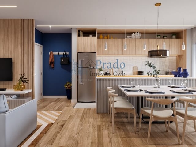 Apartamento 3 quartos e 2 banheiros, à venda, no bairro Tingui em Curitiba