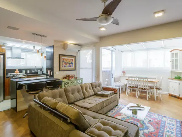 Apartamento com 130m² 2 quartos e 2 banheiros, à venda ou para alugar, no bairro Vila Olímpia em São Paulo