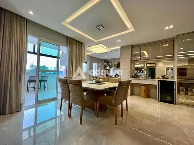 Apartamento com 227m² 3 quartos e 4 banheiros, à venda, no bairro Centro em Ponta Grossa