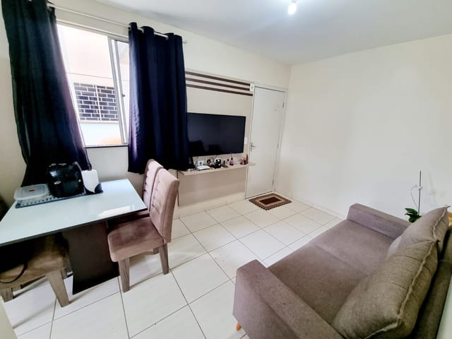 Foto do Apartamento - Apartamento térreo a venda, Residencial Abel Chimentao Nova Olinda - 2 dormitórios, 1 banheiro, sala, cozinha e lavanderia com armários | Guepardo Imob