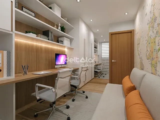 Apartamento com 54m² 2 quartos e 1 banheiro, à venda, no bairro Santa Amélia em Belo Horizonte