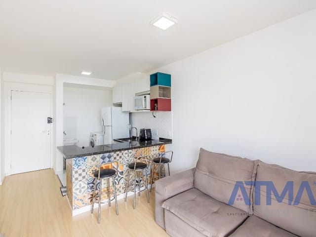 Apartamento 1 quarto e 1 banheiro, para alugar, no bairro Ecoville em Curitiba