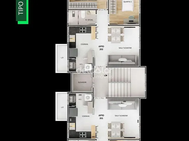 Apartamento com 90m² 2 quartos e 2 banheiros, à venda, no bairro Rio Branco em Belo Horizonte