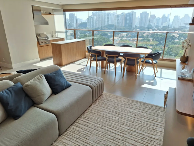 Apartamento com 147m² 3 quartos e 4 banheiros, à venda, no bairro Brooklin Novo em São Paulo