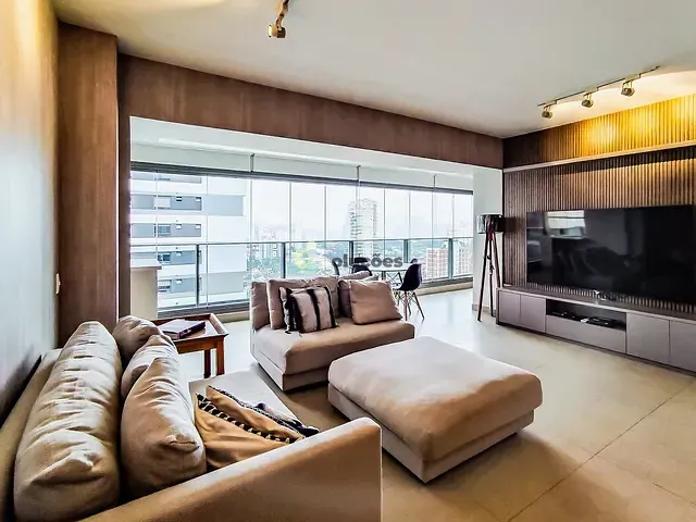 Apartamento 1 quarto e 2 banheiros, à venda, no bairro Brooklin Paulista em São Paulo