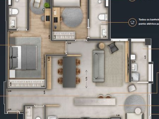 Foto do Apartamento - Apartamento à venda, 85 m² por R$ 1.169.601,69 - Royal Park - São José dos Campos/SP | INDEPENDENCE NEGOCIOS IMOBILIARIOS LTDA