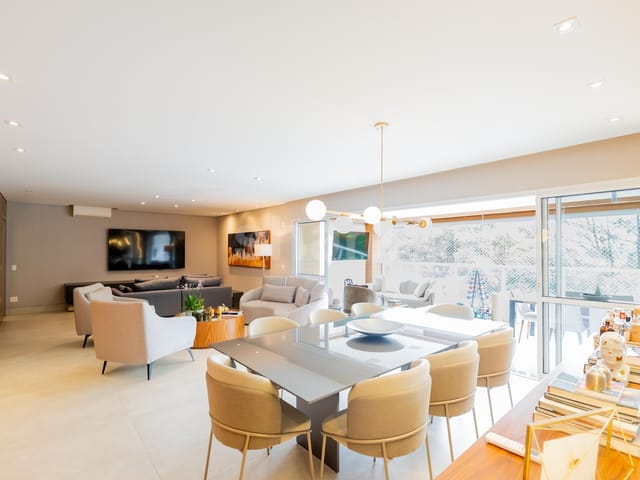 Apartamento com 258m² 4 quartos e 6 banheiros, à venda, no bairro Brooklin em São Paulo